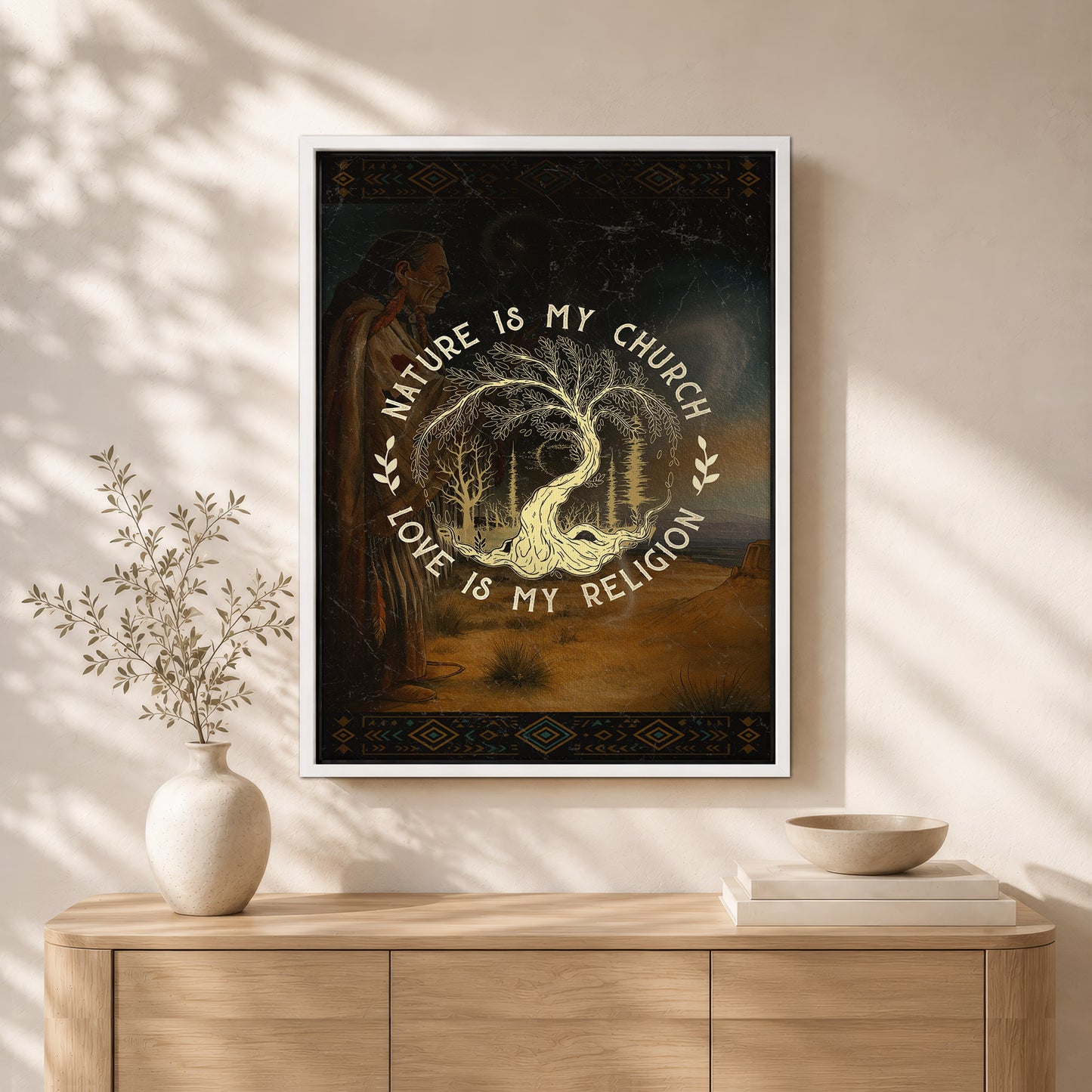 Nature Is My Church - Love Is My Religion Poster/Canvas