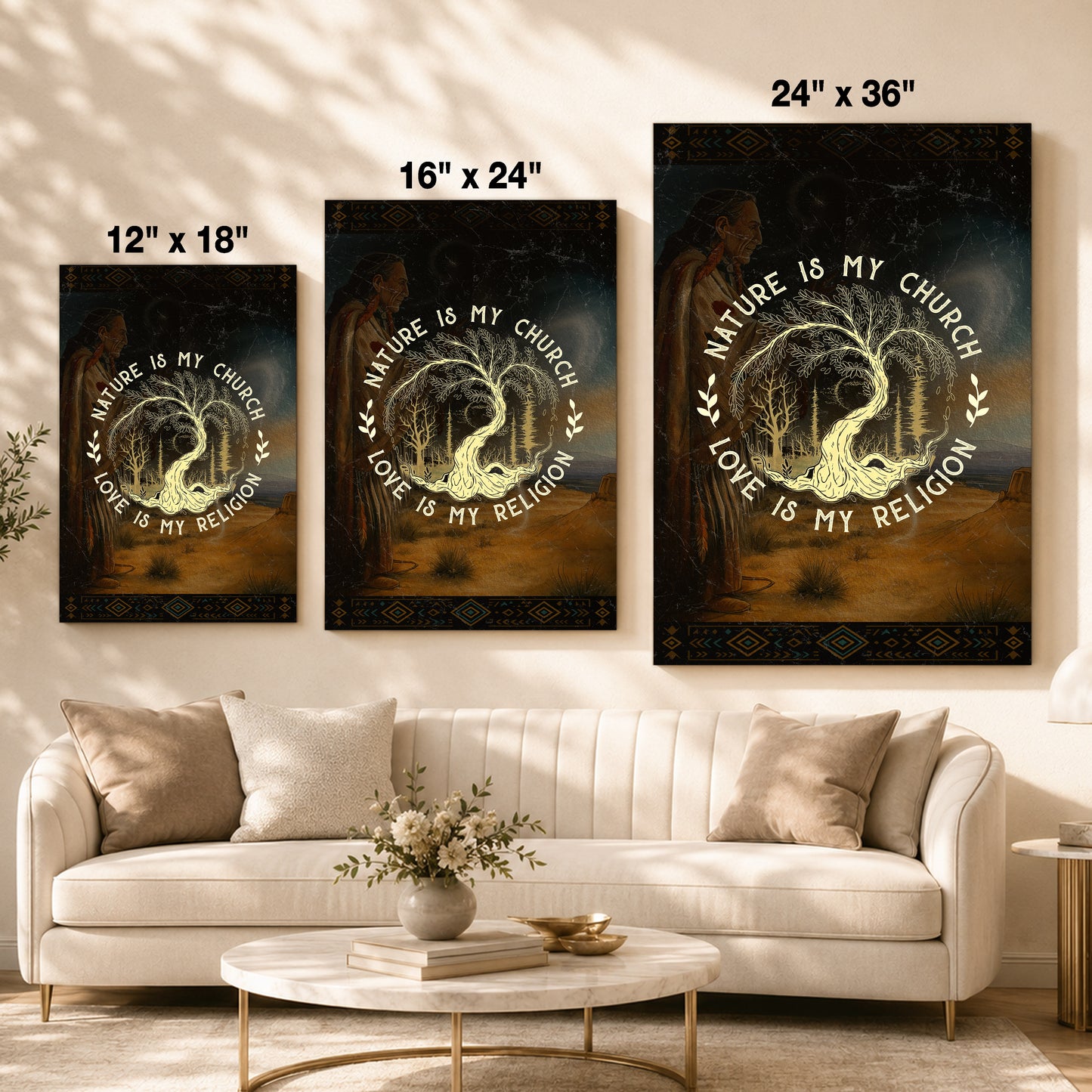 Nature Is My Church - Love Is My Religion Poster/Canvas