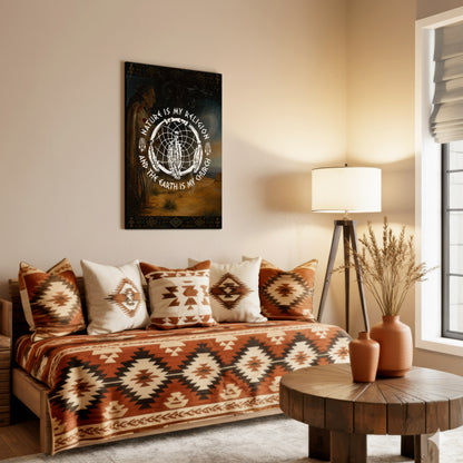 Nature Is My Religion, The Earth Is My Church - Dreamcatcher Poster/Canvas