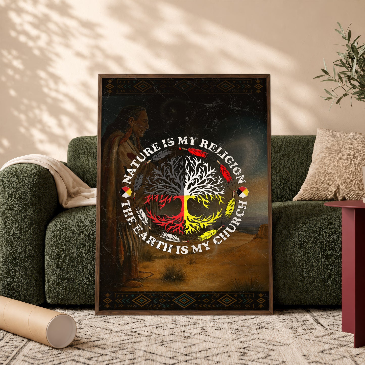 Nature Is My Religion - The Earth Is My Church Poster/Canvas
