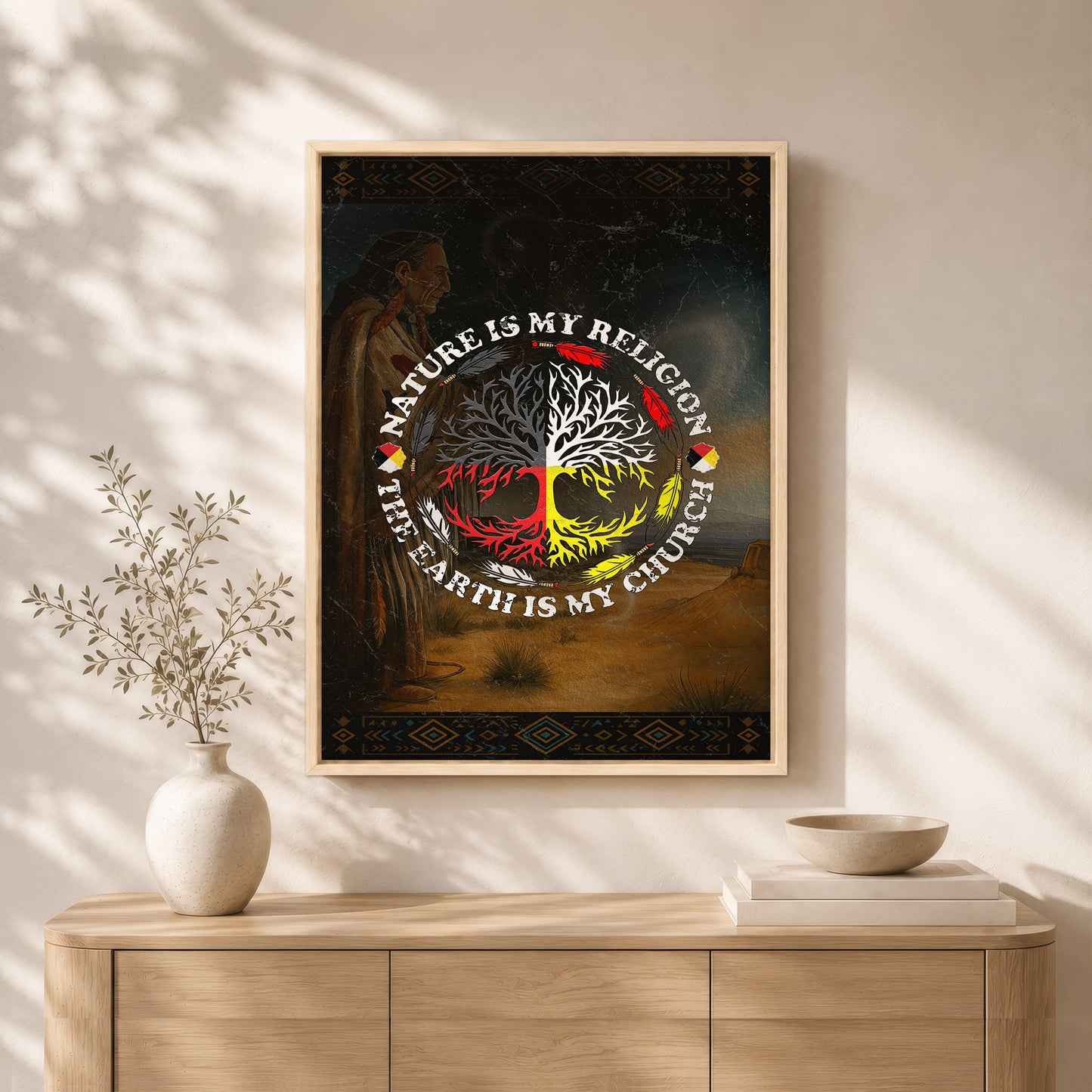 Nature Is My Religion - The Earth Is My Church Poster/Canvas