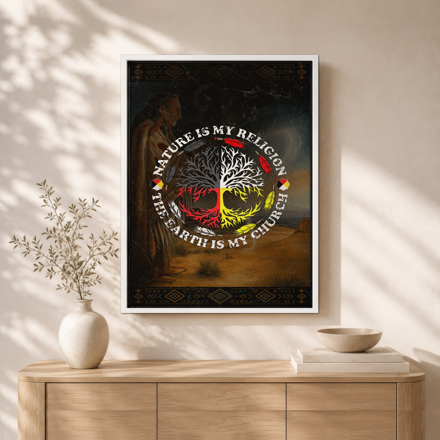 Nature Is My Religion - The Earth Is My Church Poster/Canvas
