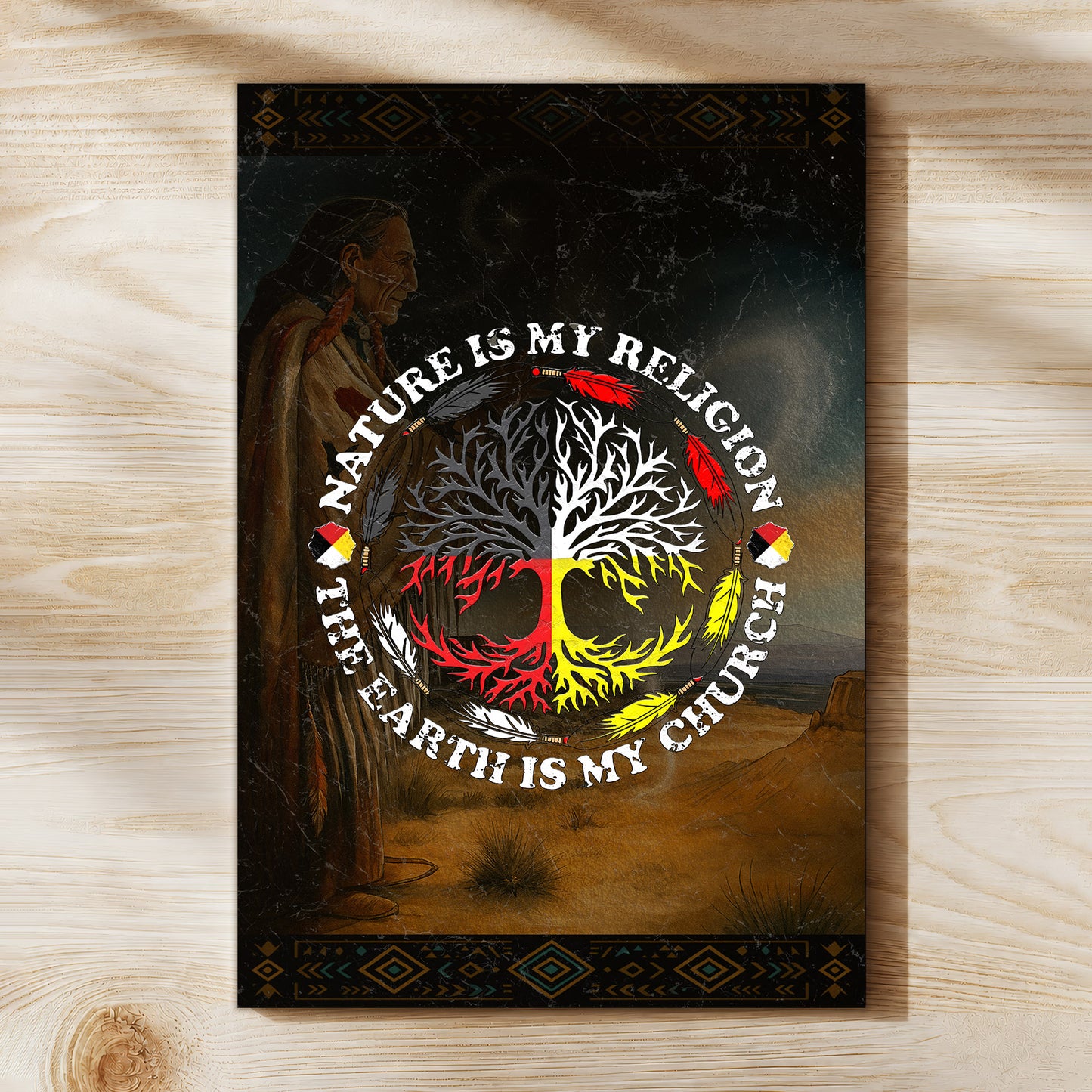 Nature Is My Religion - The Earth Is My Church Poster/Canvas