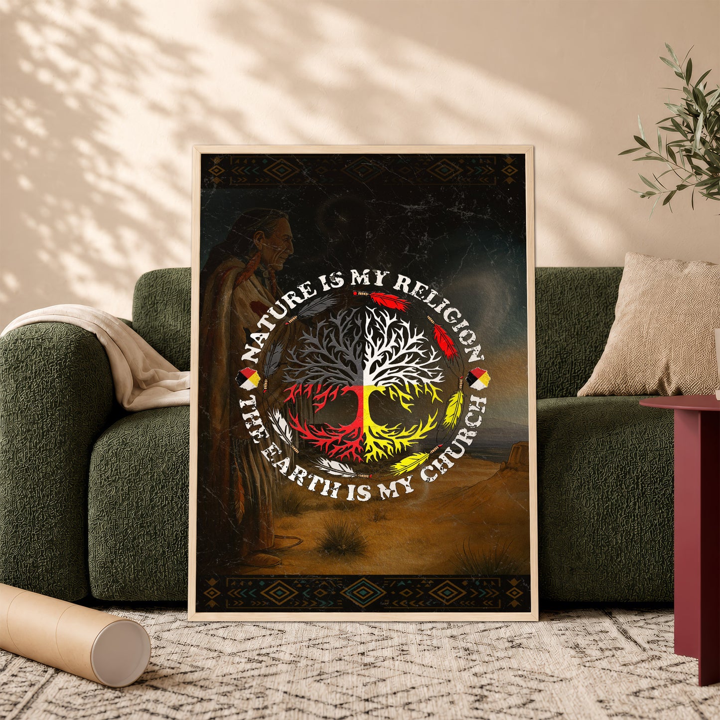Nature Is My Religion - The Earth Is My Church Poster/Canvas