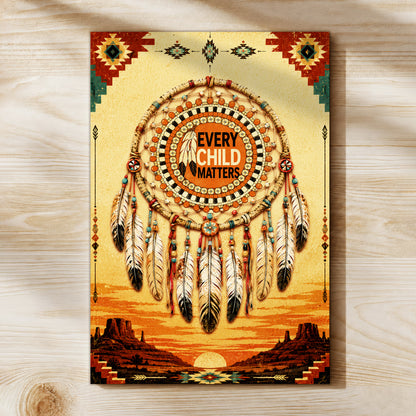 Every Child Matters Dreamcatcher Wall Art- Boho Canvas Print Gift