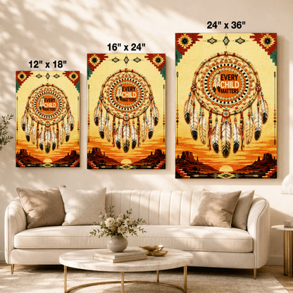 Every Child Matters Dreamcatcher Wall Art- Boho Canvas Print Gift