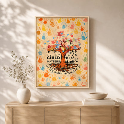 Every Child Matters Canvas Print - Tree of Hope Wall Art Decor