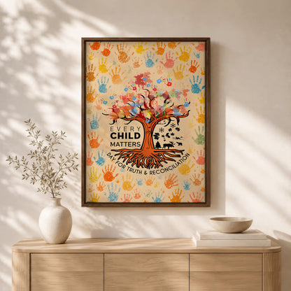 Every Child Matters Canvas Print - Tree of Hope Wall Art Decor