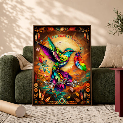 Every Child Matters Hummingbird Canvas - Indigenous Wall Art