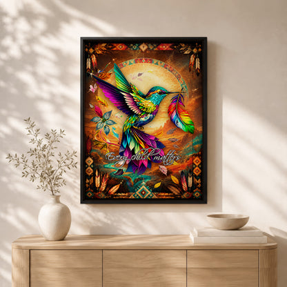 Every Child Matters Hummingbird Canvas - Indigenous Wall Art