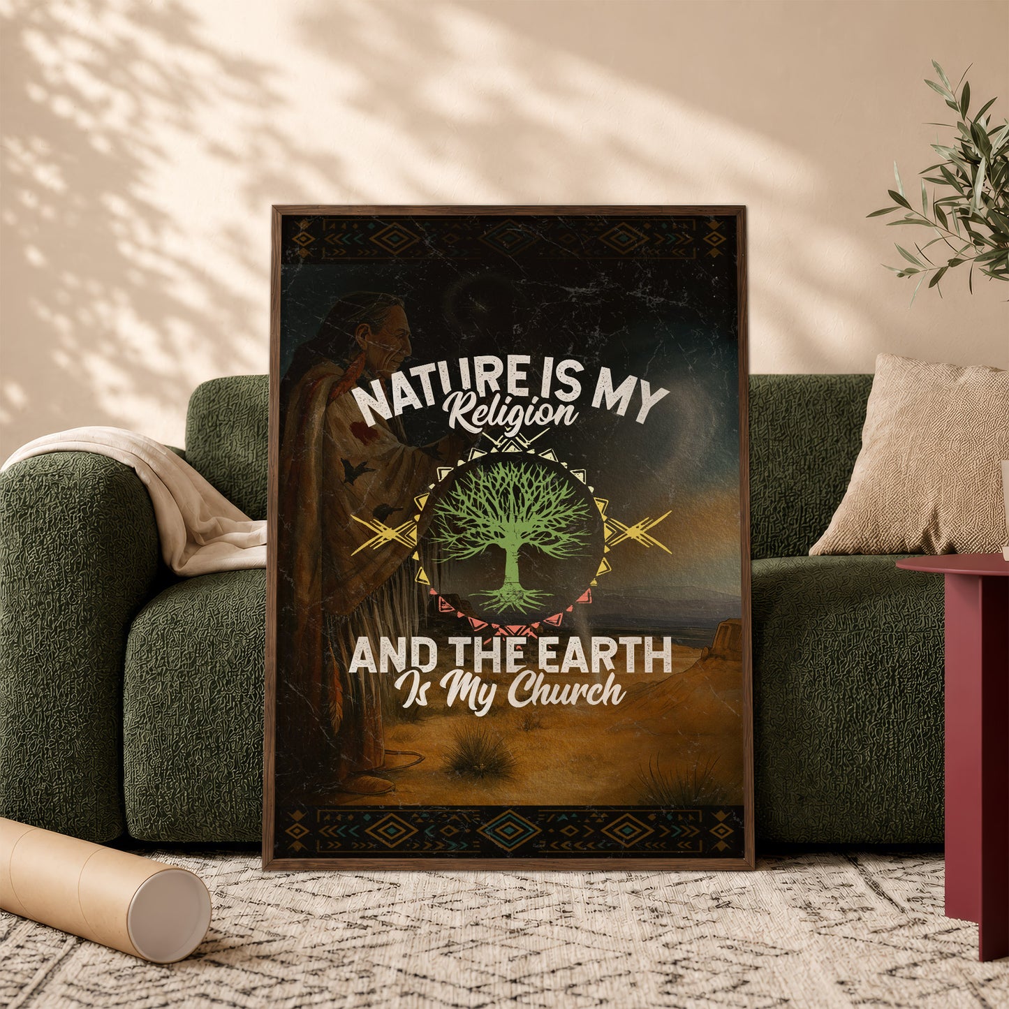Nature Is My Religion And The Earth Is My Church Poster/Canvas