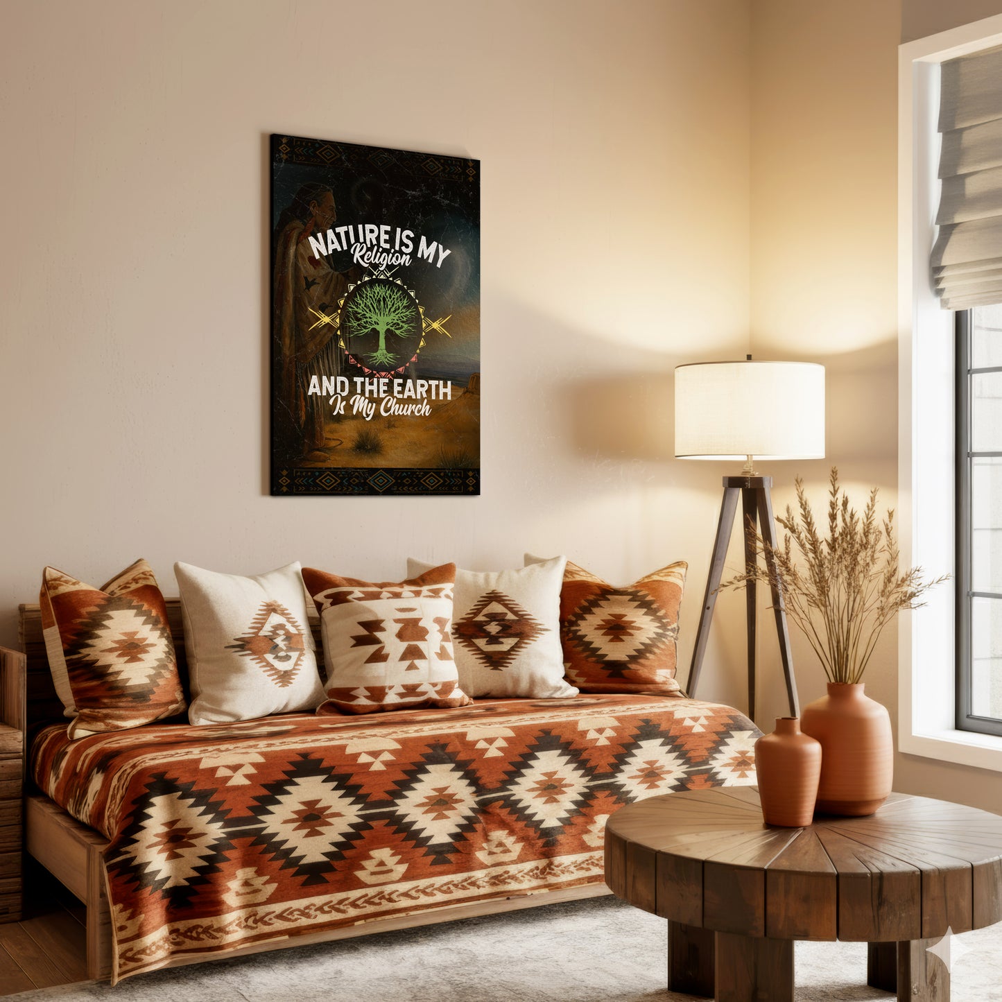 Nature Is My Religion And The Earth Is My Church Poster/Canvas