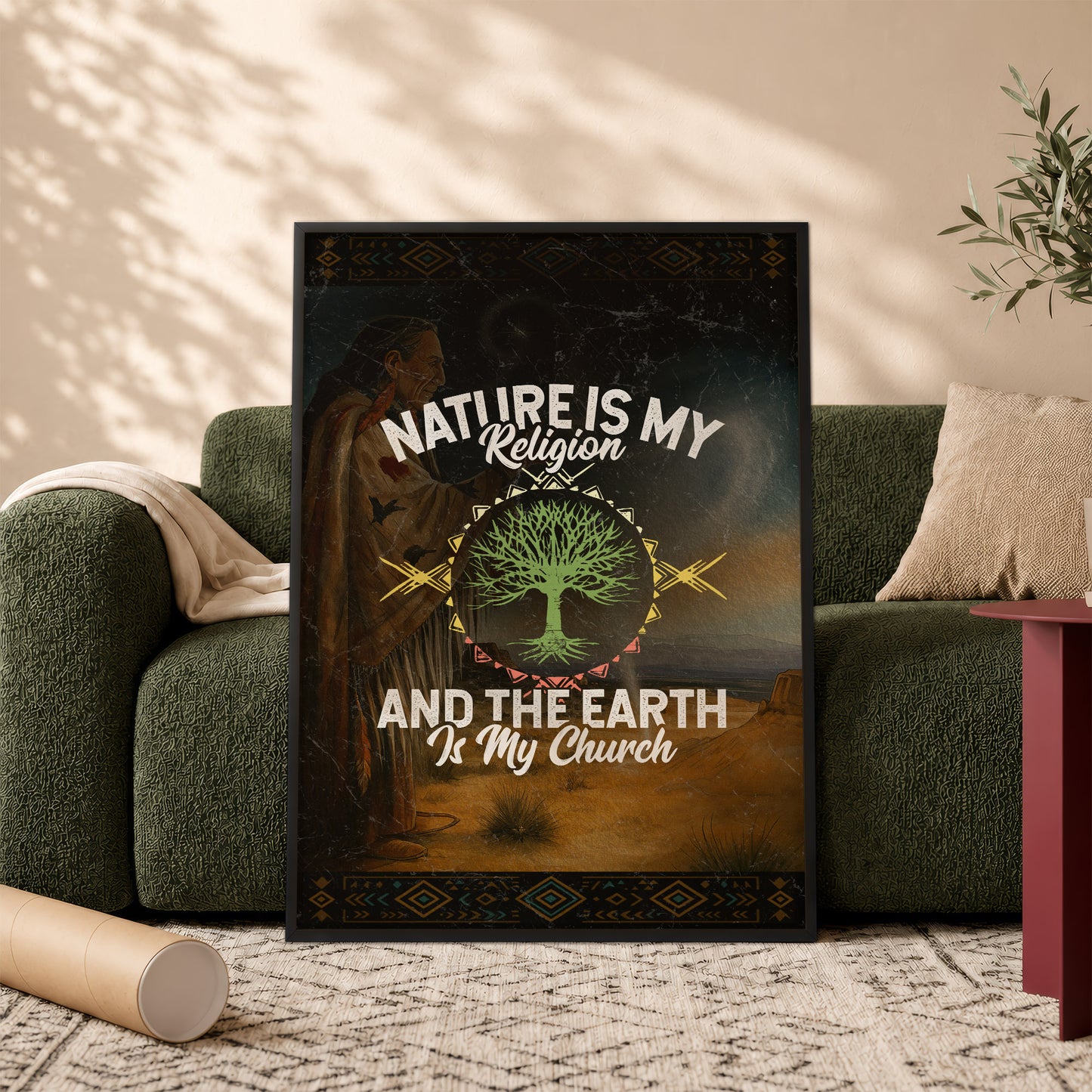 Nature Is My Religion And The Earth Is My Church Poster/Canvas