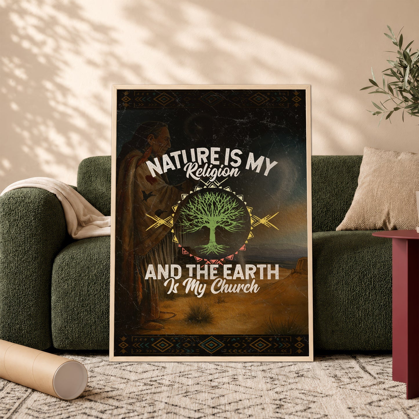 Nature Is My Religion And The Earth Is My Church Poster/Canvas
