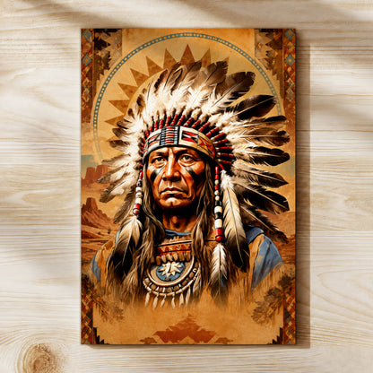 Indigenous Wisdom Canvas Print - Native American Inspired Home Decor