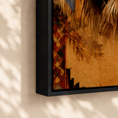 Indigenous Wisdom Canvas Print - Native American Inspired Home Decor