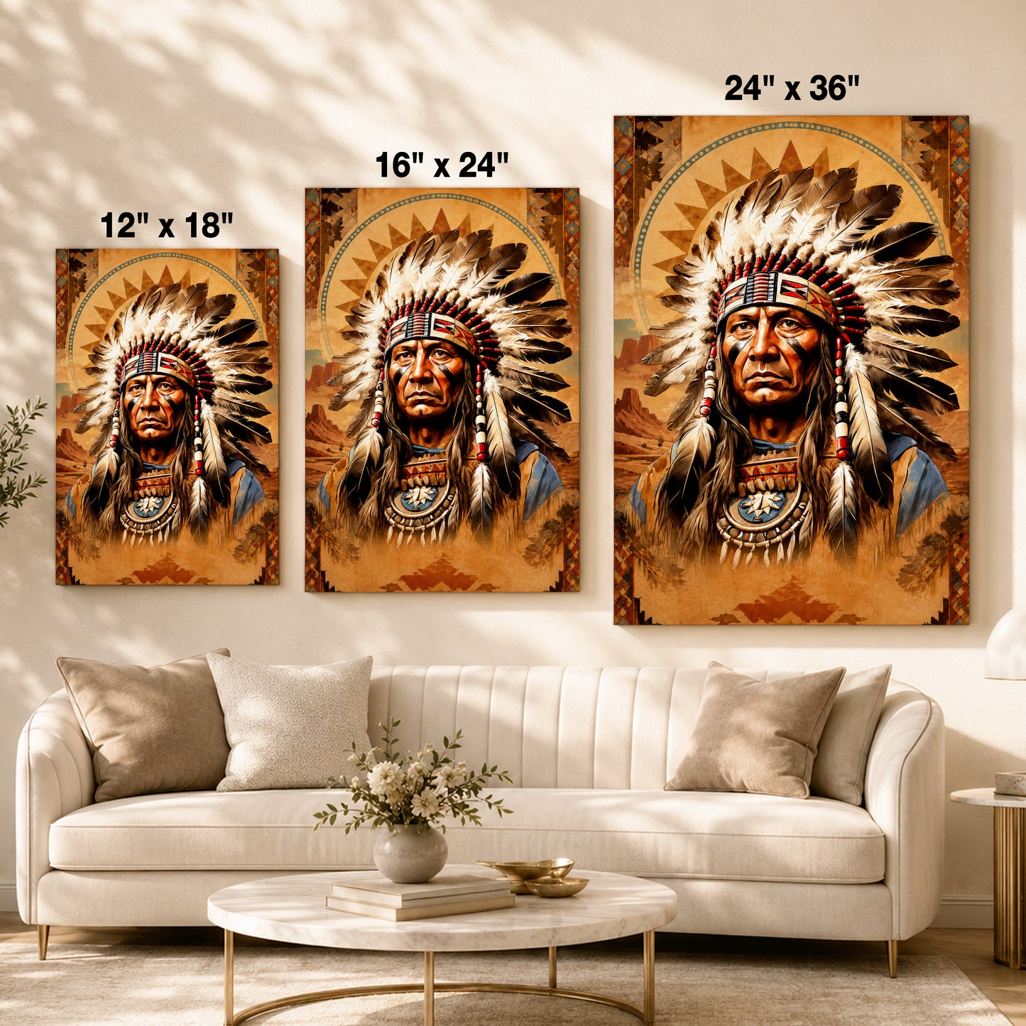 Indigenous Wisdom Canvas Print - Native American Inspired Home Decor