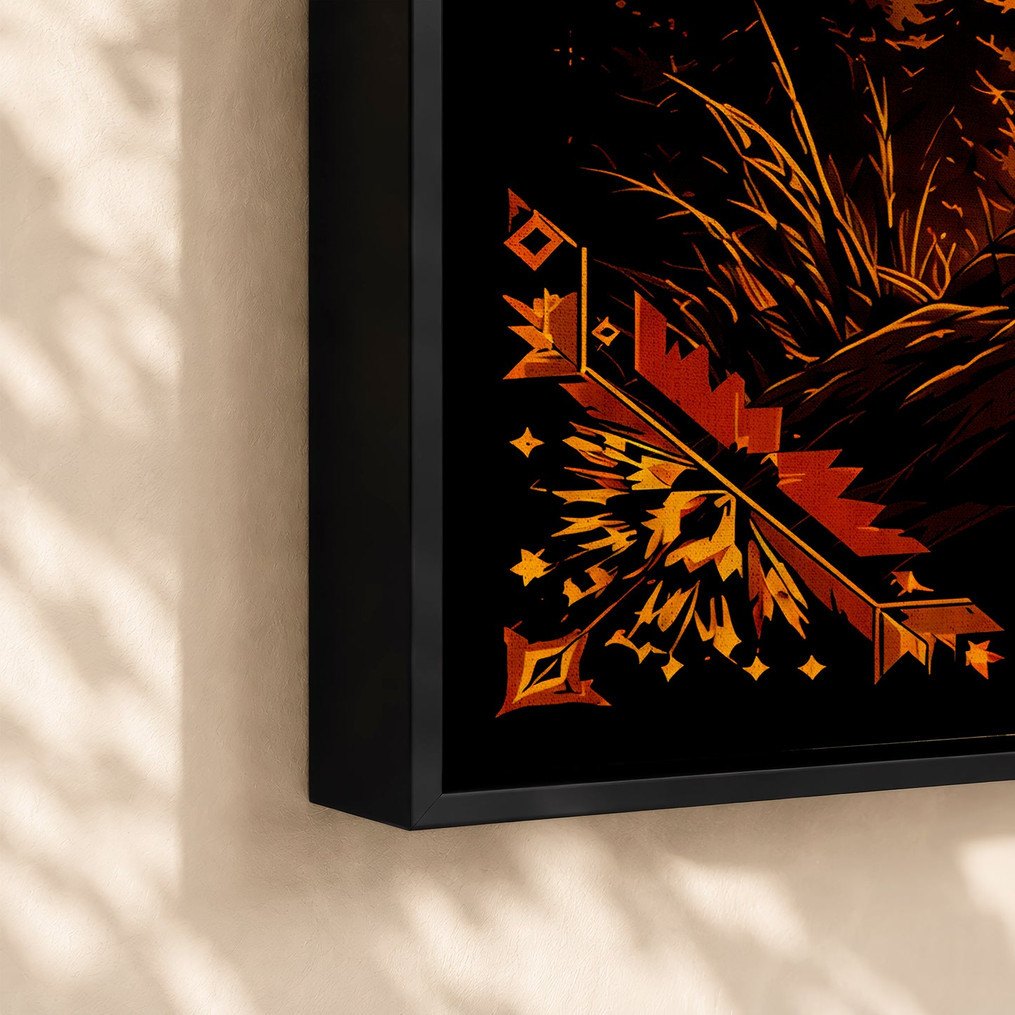 Native American Spirit Sunset Canvas Wall Art - Indigenous Heritage Home Decor