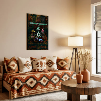 The Seven Sacred Laws Indigenous Value Culture Poster/Canvas