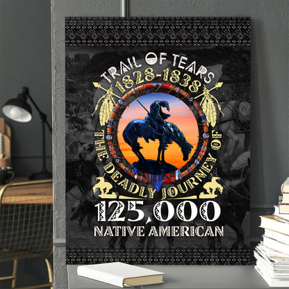 Trail of Tears Memorial 125,000 Native Americans Lost Poster/Canvas