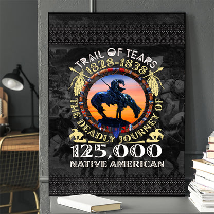Trail of Tears Memorial 125,000 Native Americans Lost Poster/Canvas