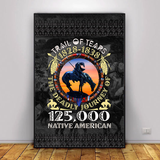 Trail of Tears Memorial 125,000 Native Americans Lost Poster/Canvas