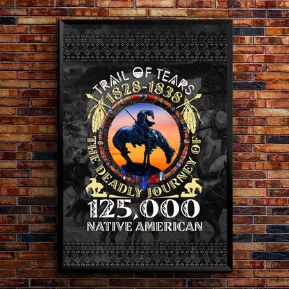 Trail of Tears Memorial 125,000 Native Americans Lost Poster/Canvas