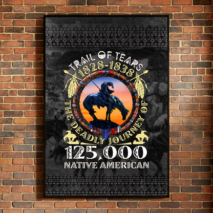 Trail of Tears Memorial 125,000 Native Americans Lost Poster/Canvas