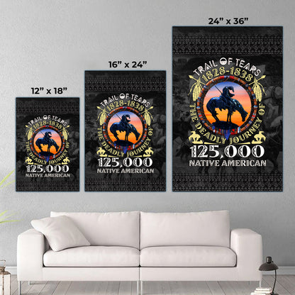 Trail of Tears Memorial 125,000 Native Americans Lost Poster/Canvas