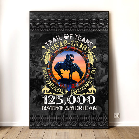 Trail of Tears Memorial 125,000 Native Americans Lost Poster/Canvas