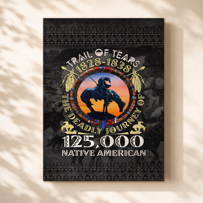 Trail of Tears Memorial 125,000 Native Americans Lost Poster/Canvas