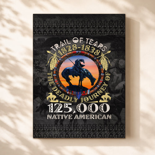 Trail of Tears Memorial 125,000 Native Americans Lost Poster/Canvas