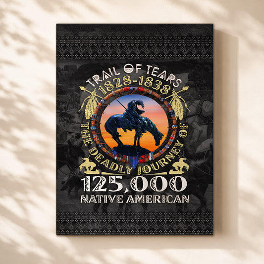 Trail of Tears Memorial 125,000 Native Americans Lost Poster/Canvas