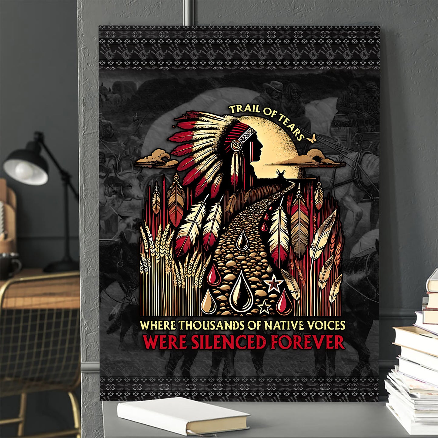 Where Thousands Of Native Chief Poster/Canvas