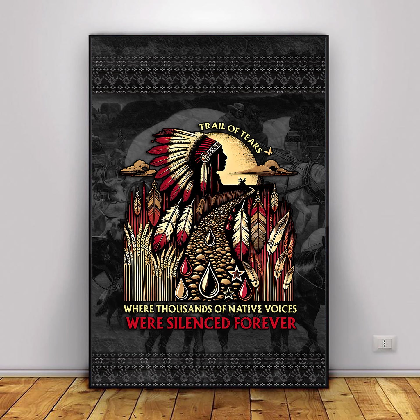 Where Thousands Of Native Chief Poster/Canvas
