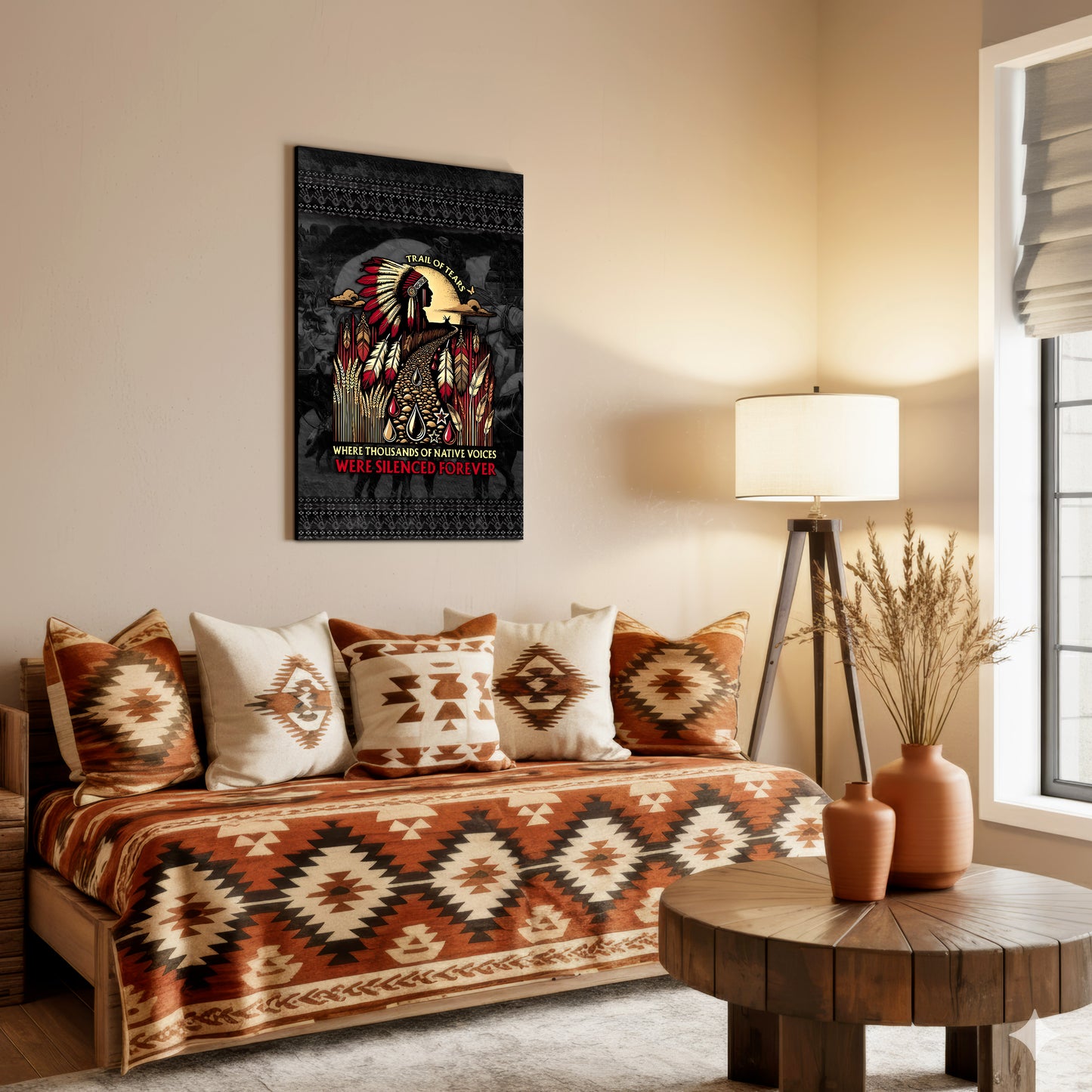 Where Thousands Of Native Chief Poster/Canvas