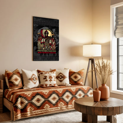 Where Thousands Of Native Chief Poster/Canvas