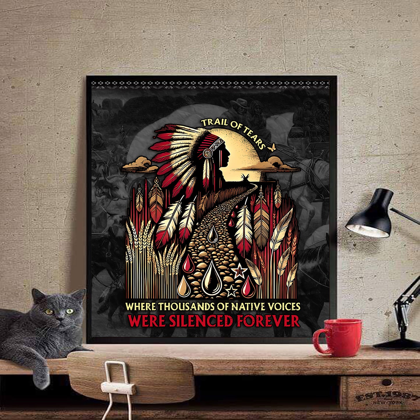 Where Thousands Of Native Chief Poster/Canvas