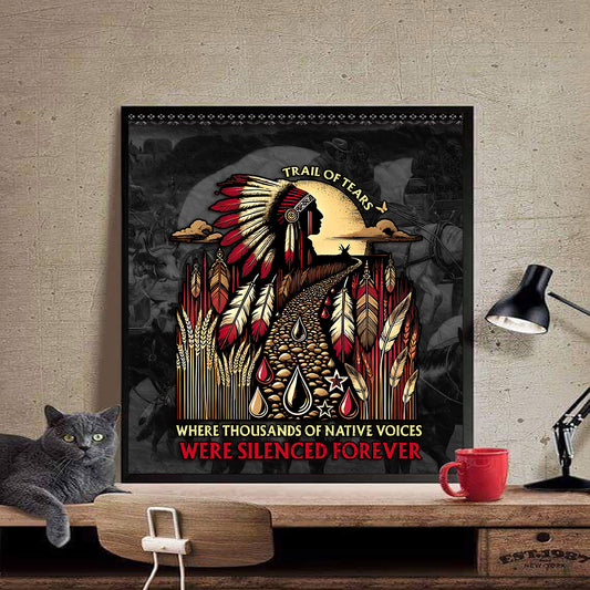 Where Thousands Of Native Chief Poster/Canvas