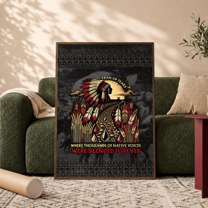 Where Thousands Of Native Chief Poster/Canvas