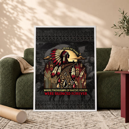 Where Thousands Of Native Chief Poster/Canvas