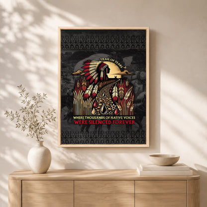 Where Thousands Of Native Chief Poster/Canvas
