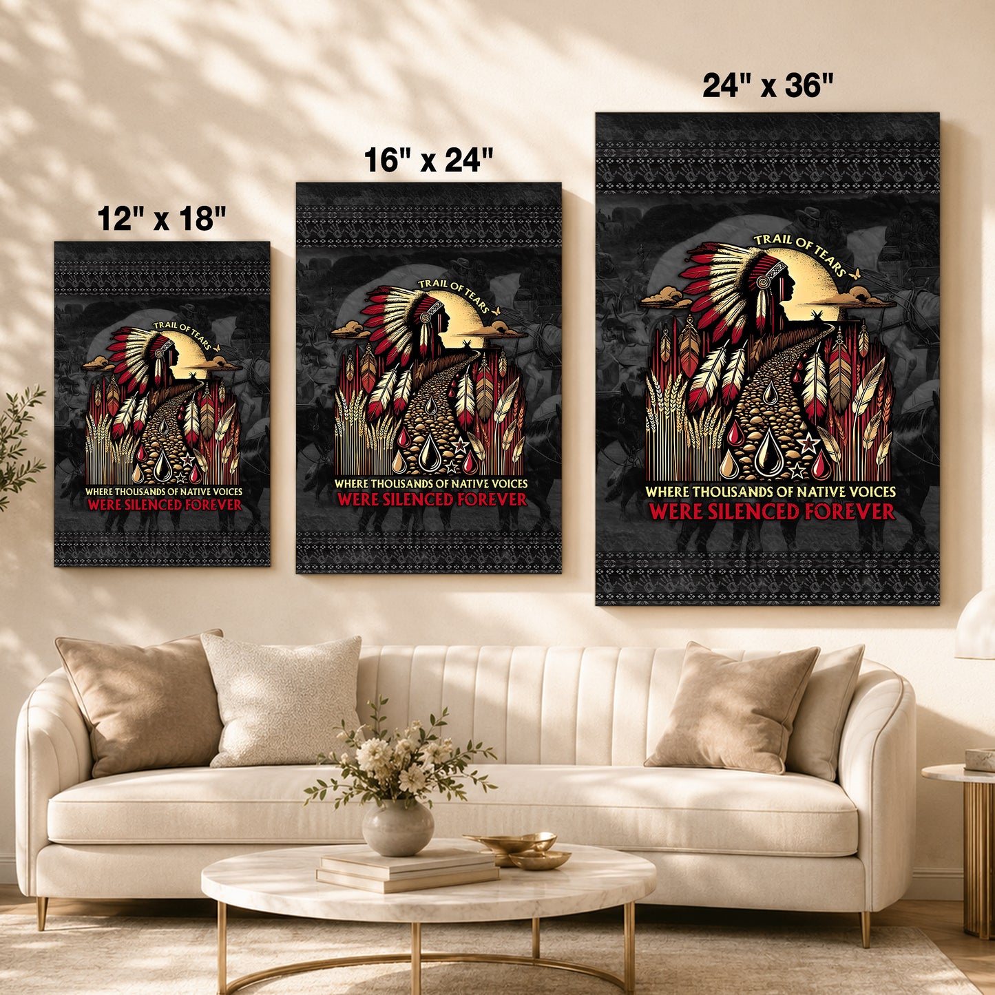 Where Thousands Of Native Chief Poster/Canvas