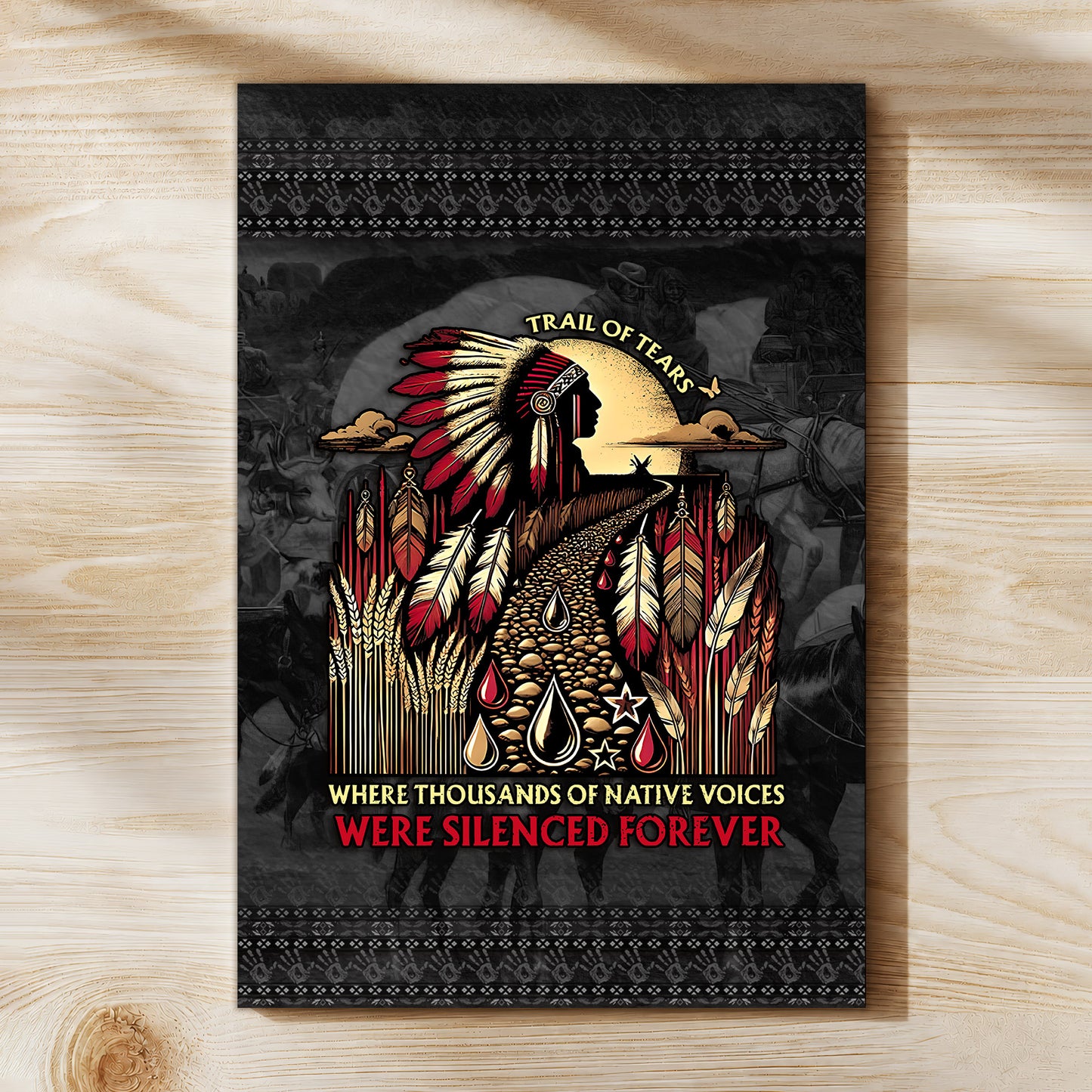 Where Thousands Of Native Chief Poster/Canvas