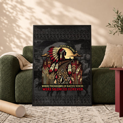Where Thousands Of Native Chief Poster/Canvas