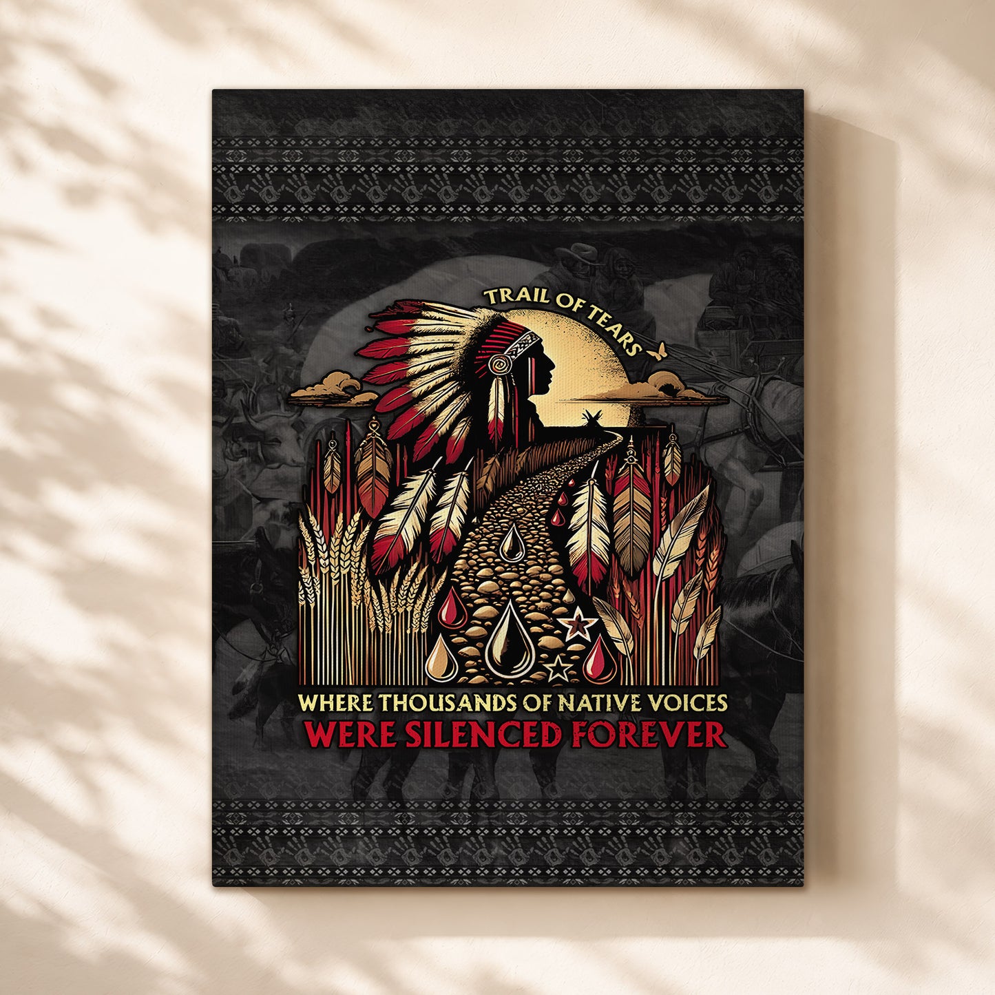Where Thousands Of Native Chief Poster/Canvas