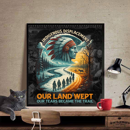 Our Land Wept Indigenous Displacement Trail of Tears Wall Art Poster