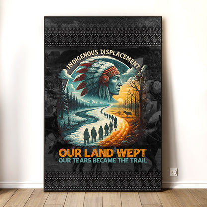 Our Land Wept Indigenous Displacement Trail of Tears Wall Art Poster/Canvas