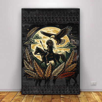 Trail Of Tears - Native American Chief Ride Horse Poster/Canvas