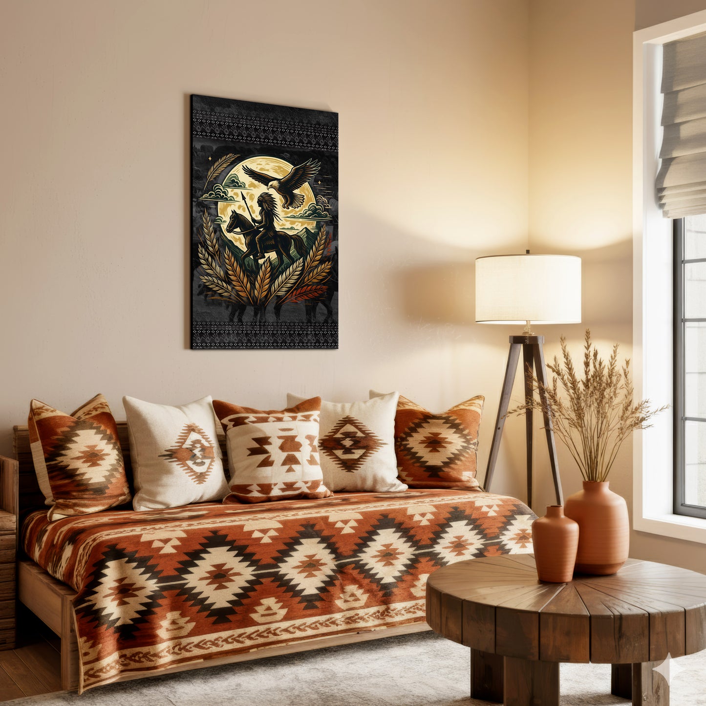 Trail Of Tears - Native American Chief Ride Horse Poster/Canvas